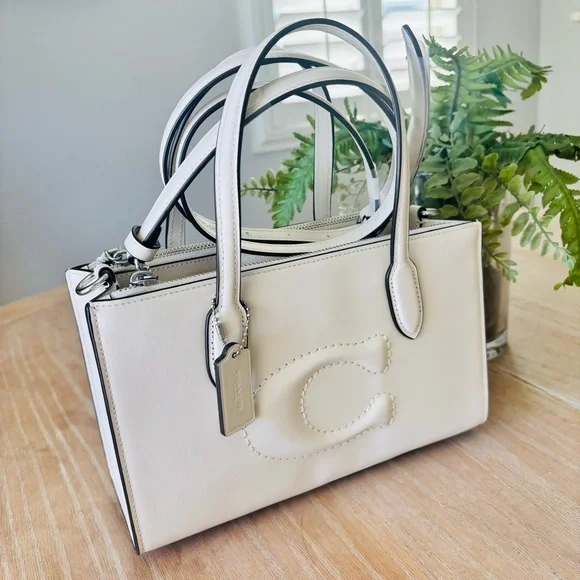 Coach NWT $478  Nina small tote in Chalk 2024 - Picture 9 of 12